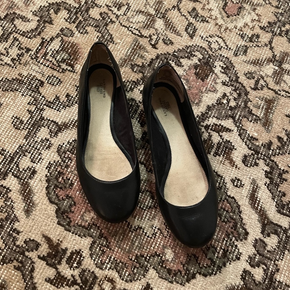 Land’s End Black Flats size 6.5B